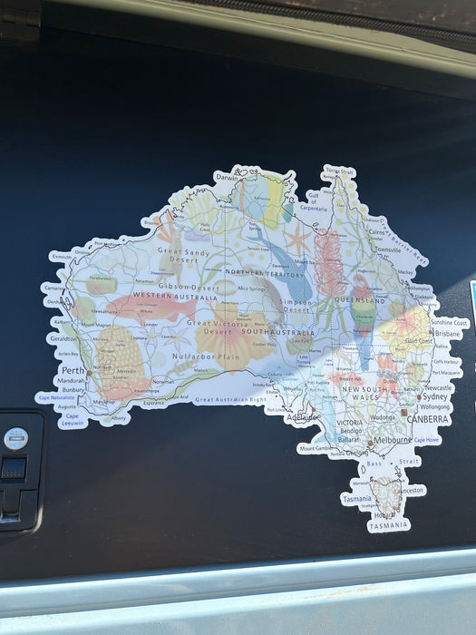 Roadtrip Icon - Large Map Sticker