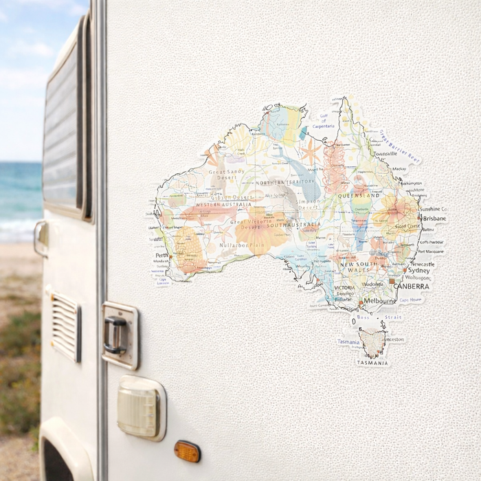 Map Sticker Design Roadtrip Icon - Large Map Sticker– Saltwater Sol