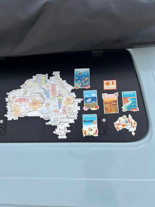 Roadtrip Icon - Large Map Sticker