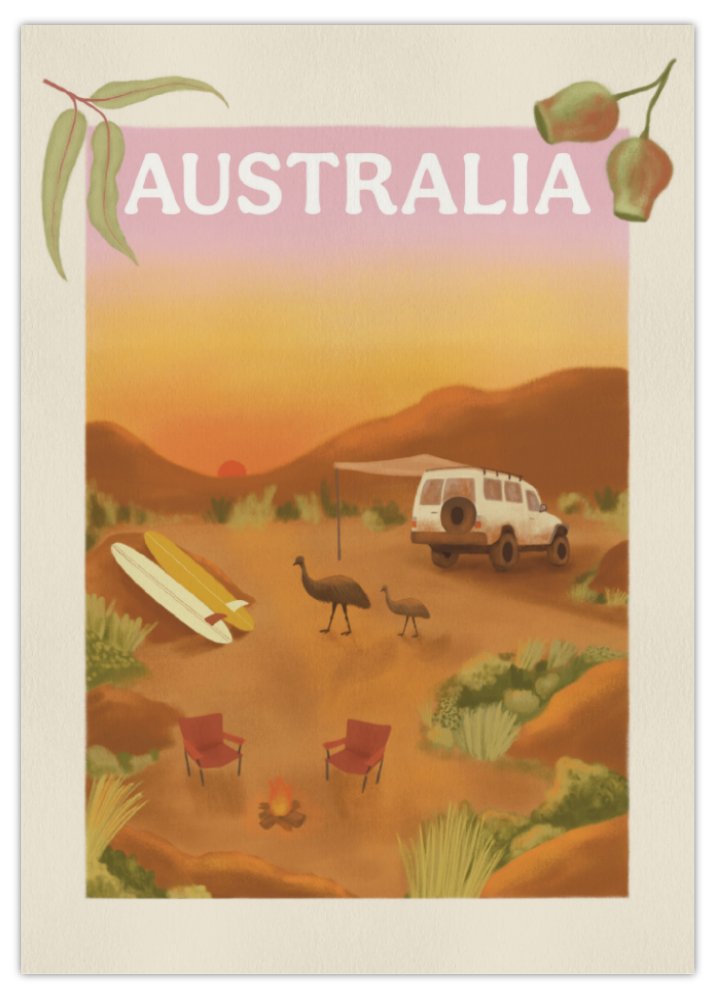 Red Dirt Country - Postcard